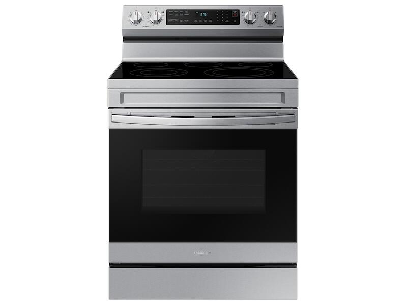 Samsung 6.3 cuft Smart Wi-Fi Enabled Convection Electric Range with No Preheat AirFry - Stainless Steel