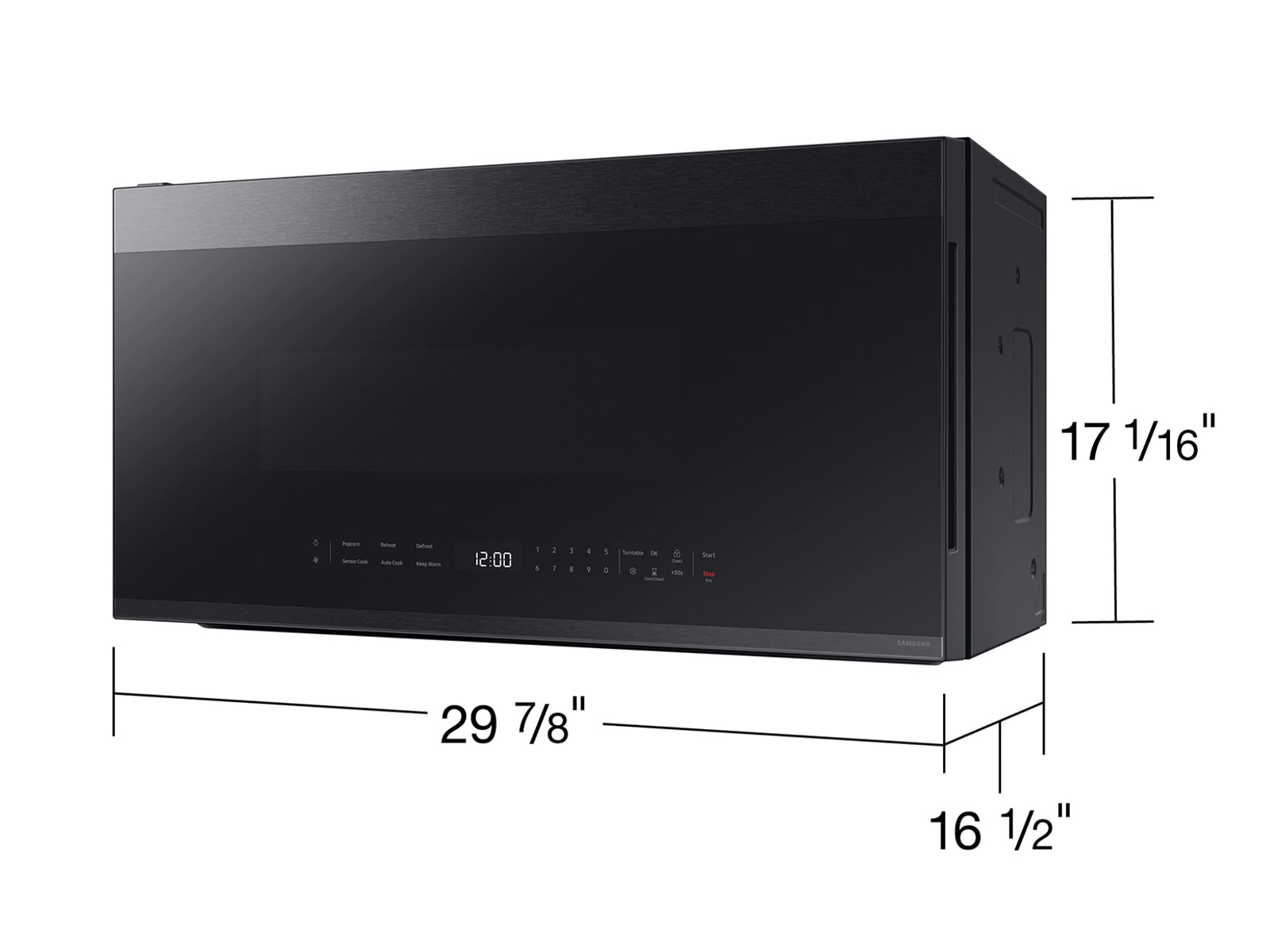 Samsung Bespoke 2.1-cuft Over-the-Range Microwave with Sensor Cooking ( Stainless steel )