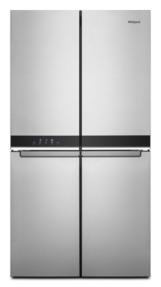 Whirlpool Counter-Depth 19.4 cuft 4 Door French Door Refrigerator with Ice Maker - Stainless Steel
