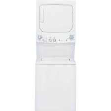 GE Stacked Laundry Center with 3.8 cuft Top load Washer and Electric 5.9 cuft Dryer