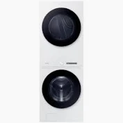 Samsung Bespoke AI Laundry Hub Stacked Laundry Center with 4.6-cu ft Front load Washer and Electric 7.6-cu ft Dryer