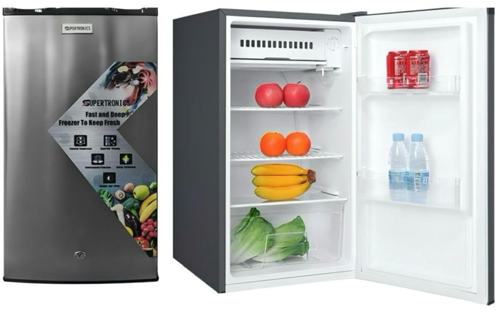 Supertronics 3.2 cuft Compact Silver Steel Refrigerator