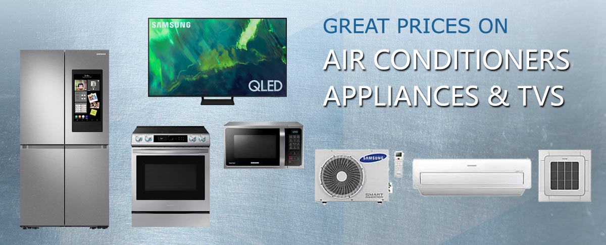 Samsung Best Prices Appliances TVs Washers AC