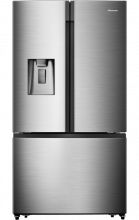 21 Cuft Hi-Sense Stainless Steel French door Refrigerator with Water Dispenser 