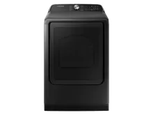 Samsung 7.4 cu. ft. Vented Smart Front Load Electric Dryer with Steam Sanitize+ in Brushed Black