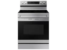 Samsung 6.3 cu. ft. Smart Wi-Fi Enabled Convection Electric Range with No Preheat AirFry in Stainless Steel