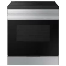 Samsung Bespoke 30 in. 6.3 cu.ft. 4 Burner Element Smart Slide-In Induction Range w/ Anti-Scratch Glass in Stainless Steel