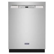 Maytag Dual Power Filtration 24-in Front Control Built-in Dishwasher ( Fingerprint Resistant Stainless Steel )
