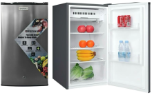 Supertronics 3.2 cuft Compact Silver Steel Refrigerator