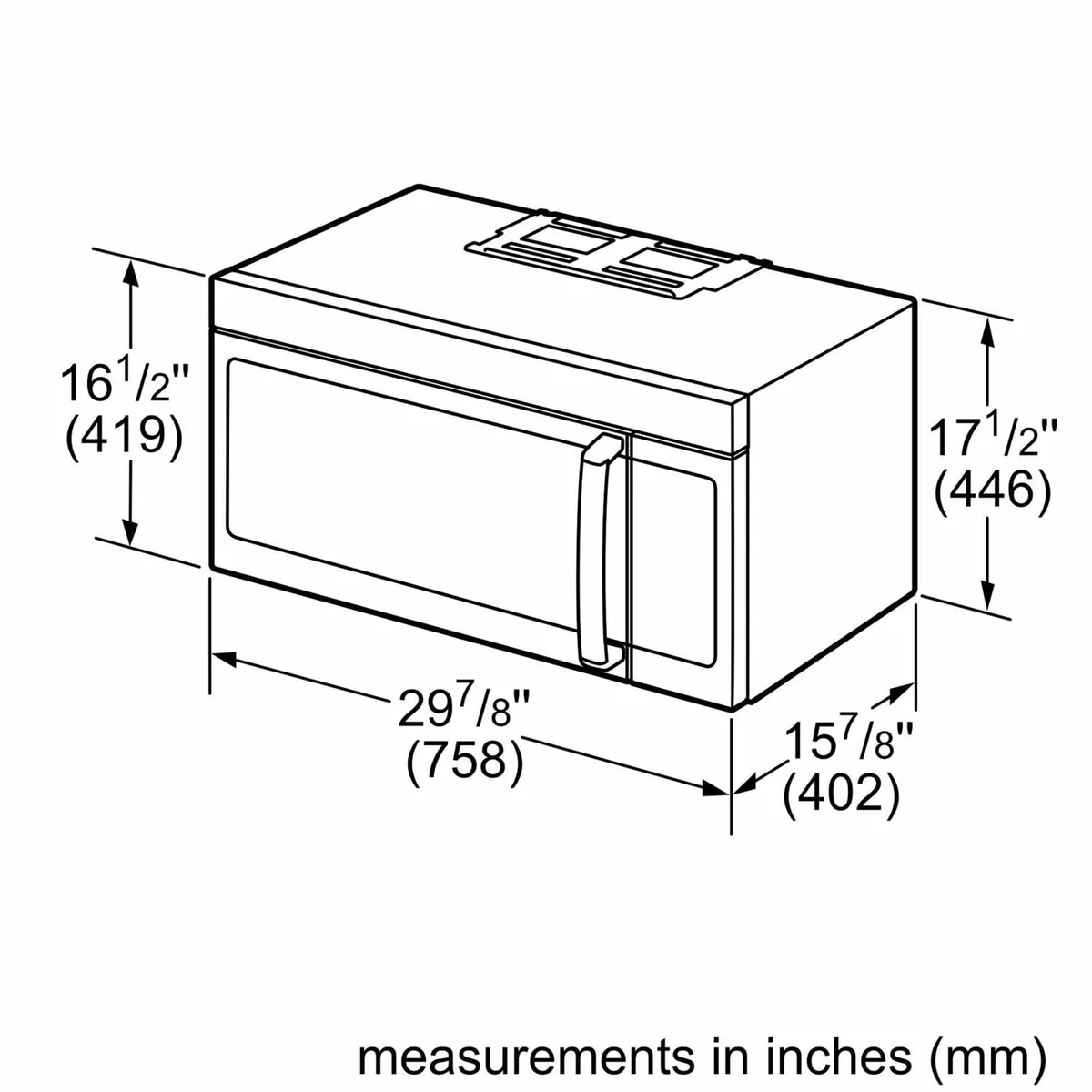 Bosch 800 Series 1.8 cuft Over-the-Range Convection Microwave with Sensor Cooking - Stainless Steel view 4
