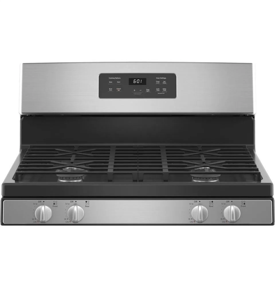 GE 30 in. 4.8 cuft Freestanding Gas Range - Stainless Steel view 3