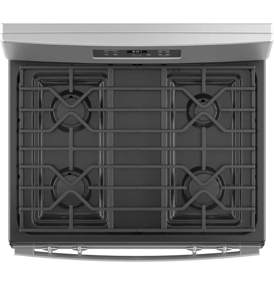 GE 30 in. 4.8 cuft Freestanding Gas Range - Stainless Steel view 4