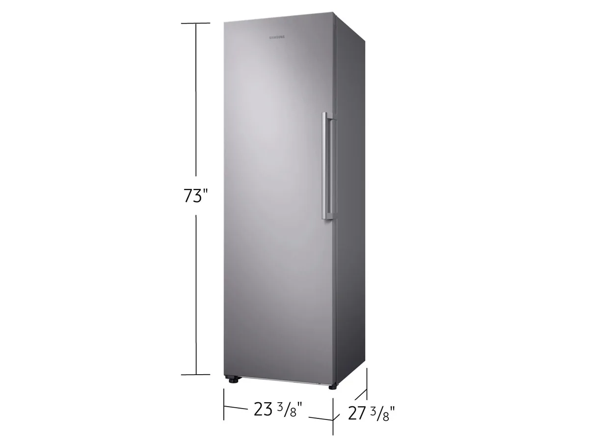 Samsung 11 cuft Frost Free Convertible Upright Freezer - Stainless Steel view 1
