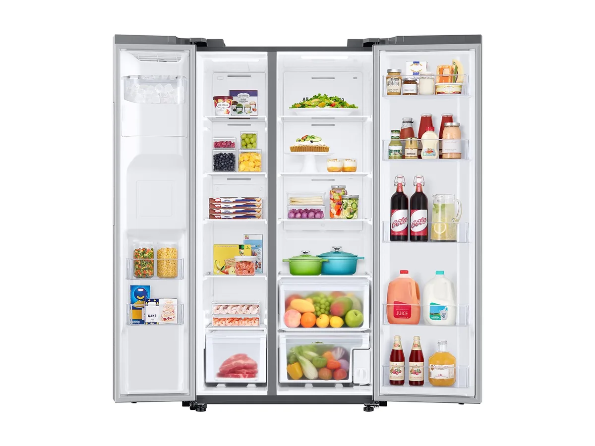 Samsung 27.4 cuft Side by Side Refrigerator - Fingerprint-Resistant Stainless Steel view 5