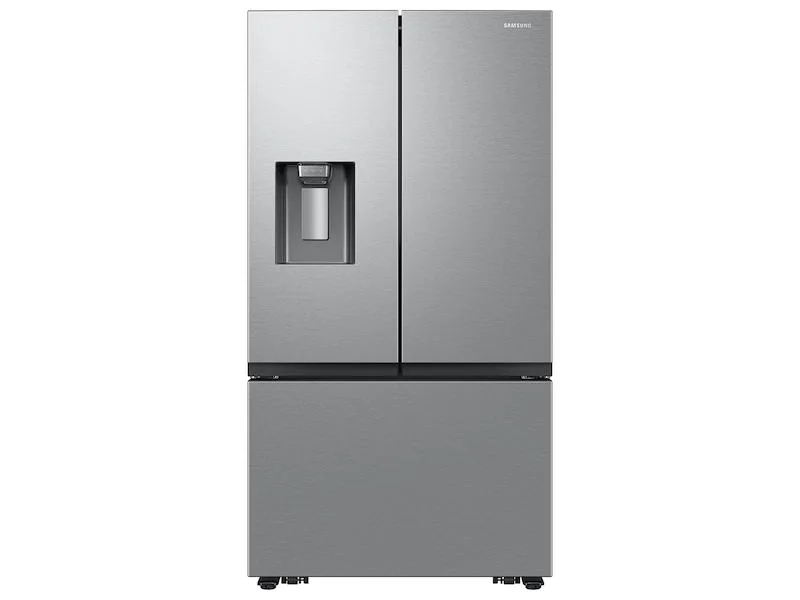 Samsung 31 cu. ft. Mega Capacity Standard Depth 3-Door French Door Refrigerator in Stainless Steel with External Dispenser view 1