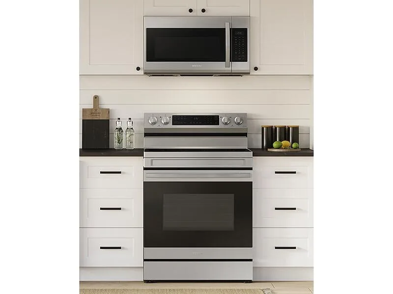 Samsung 6.3 cuft Smart Wi-Fi Enabled Convection Electric Range with No Preheat AirFry - Stainless Steel view 2