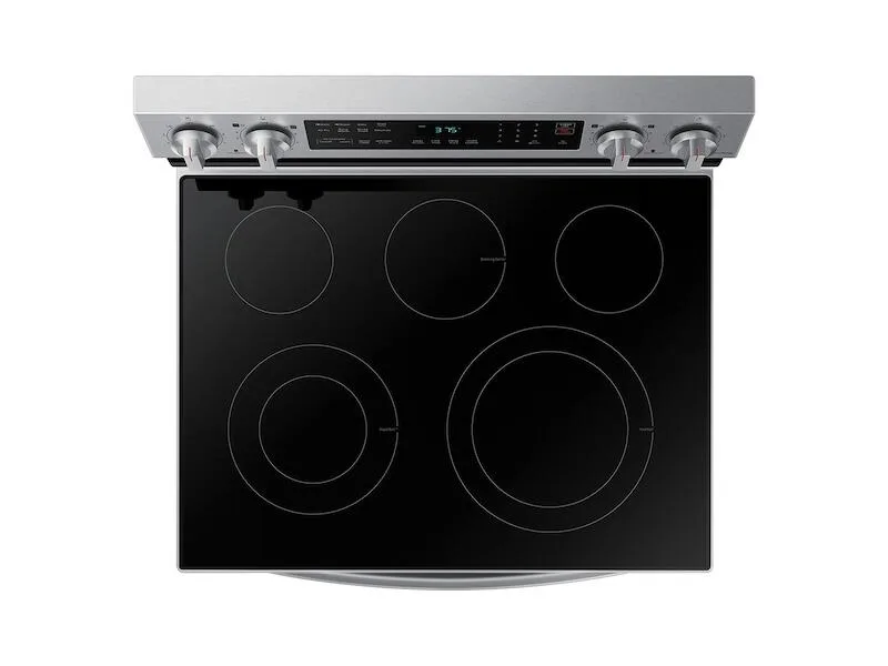 Samsung 6.3 cuft Smart Wi-Fi Enabled Convection Electric Range with No Preheat AirFry - Stainless Steel view 4