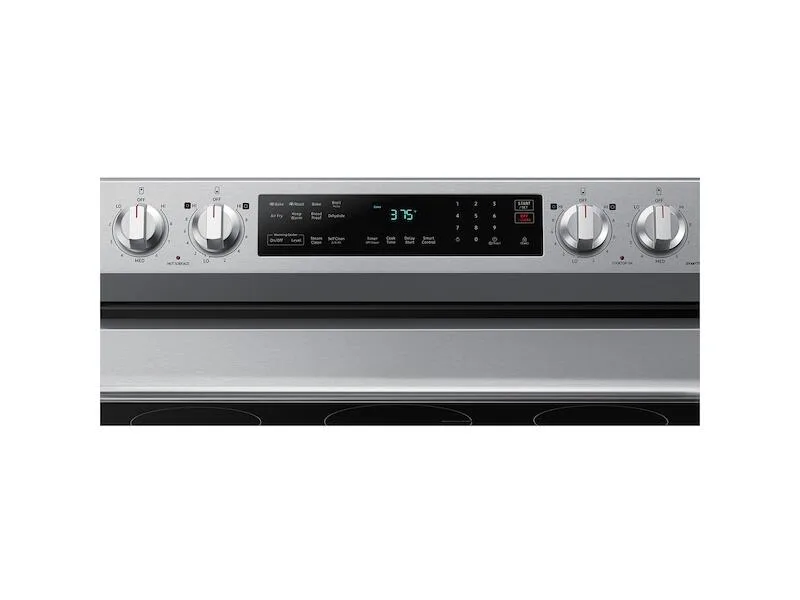 Samsung 6.3 cuft Smart Wi-Fi Enabled Convection Electric Range with No Preheat AirFry - Stainless Steel view 5