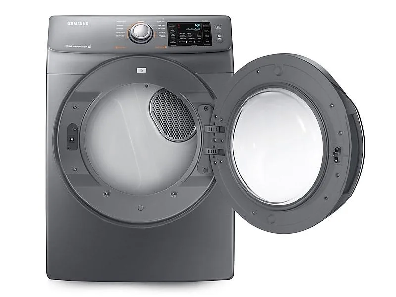 Samsung - 7.5 cuft 11-Cycle Steam Gas Dryer - Platinum view 3