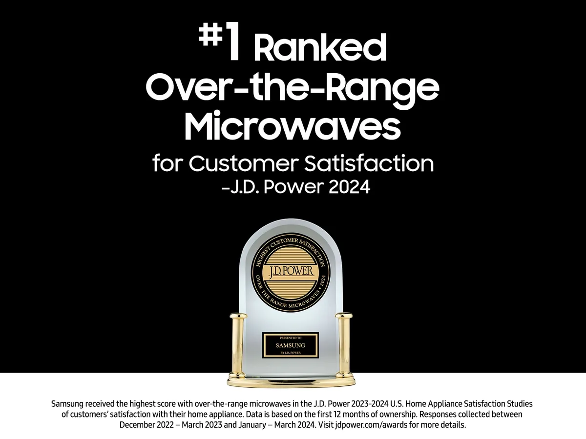 Samsung Bespoke 2.1-cuft Over-the-Range Microwave with Sensor Cooking ( Stainless steel ) view 2