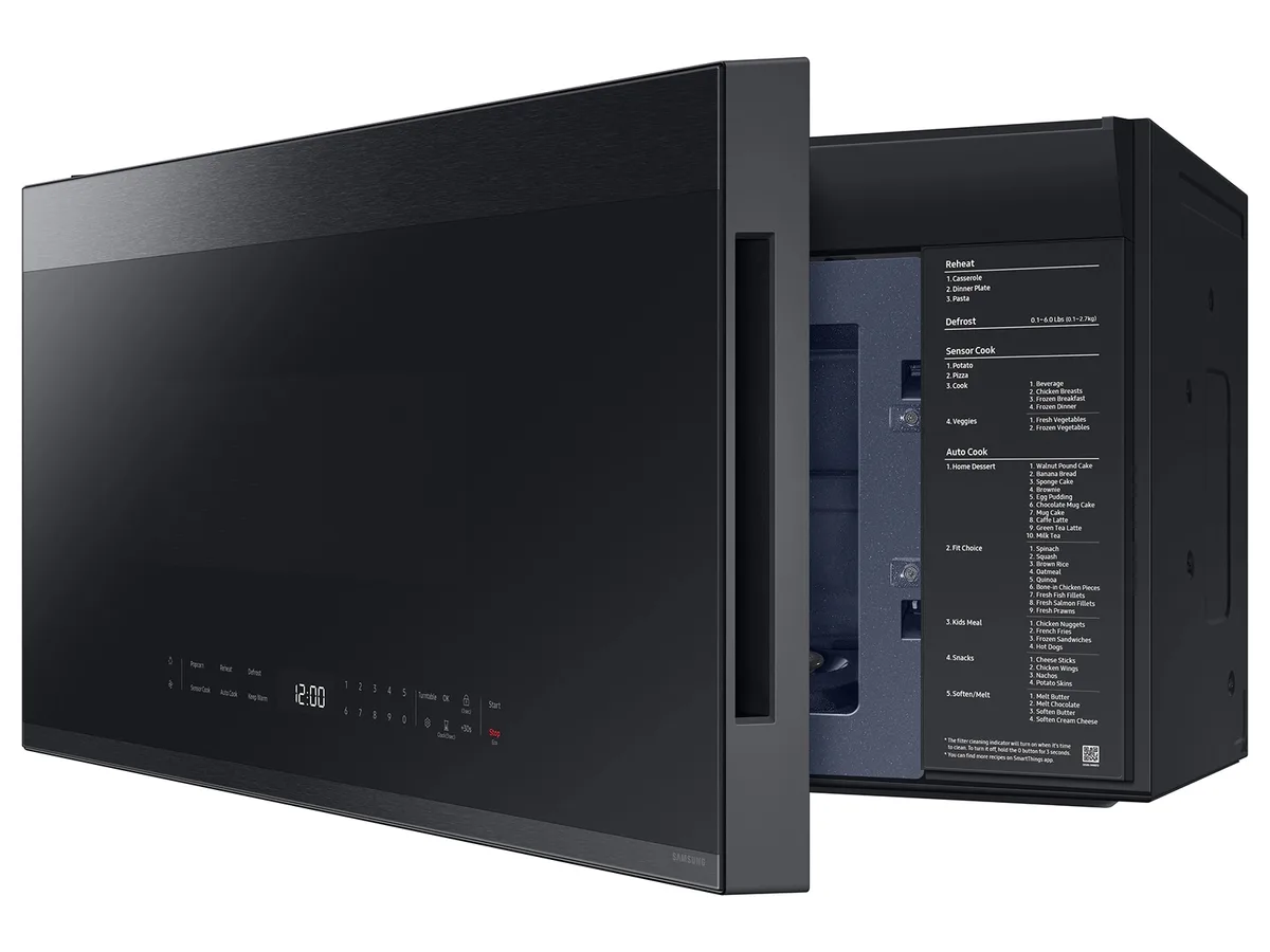 Samsung Bespoke 2.1-cuft Over-the-Range Microwave with Sensor Cooking ( Stainless steel ) view 5