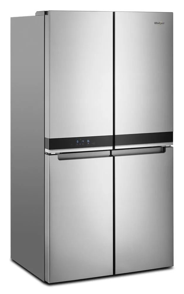 Whirlpool Counter-Depth 19.4 cuft 4 Door French Door Refrigerator with Ice Maker - Stainless Steel view 5