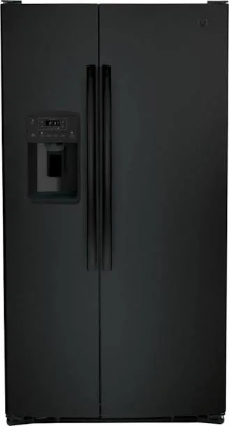 GE 25.3 cu. ft. Side-by-Side Refrigerator - Black view 24