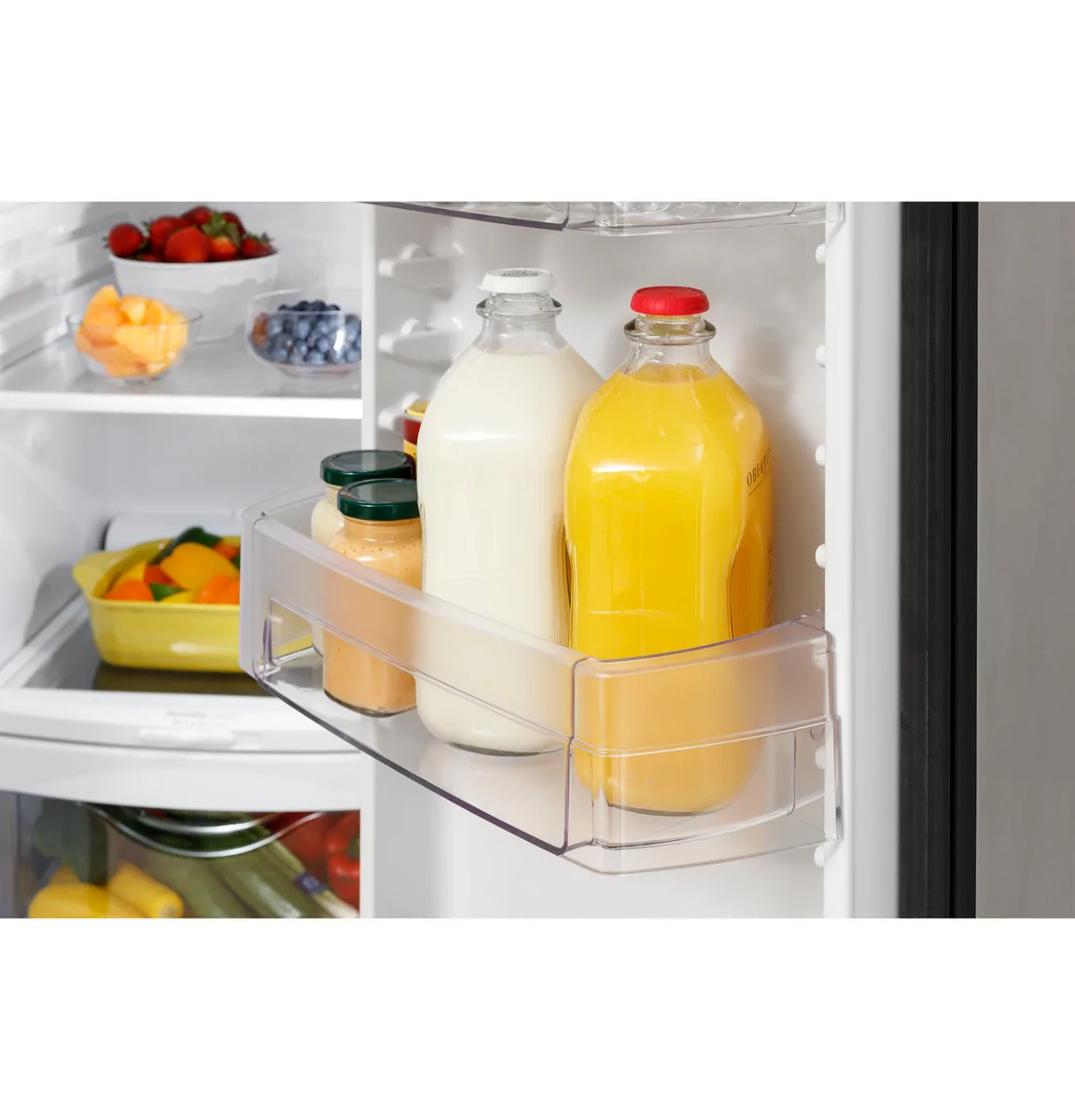 GE 25.3 cu. ft. Side-by-Side Refrigerator - Black view 12