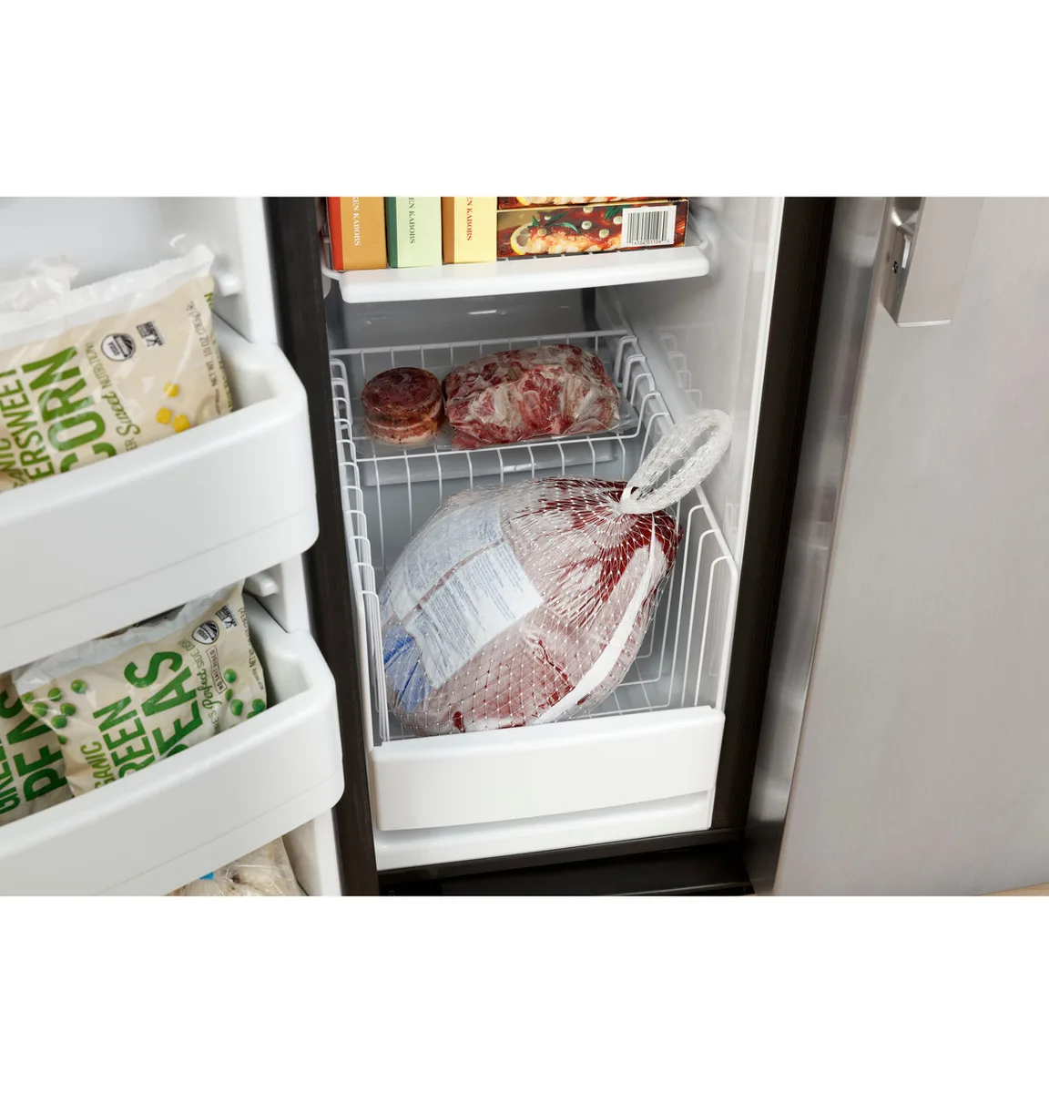 GE 25.3 cu. ft. Side-by-Side Refrigerator - Black view 17