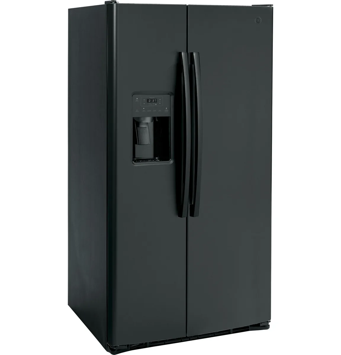 GE 25.3 cu. ft. Side-by-Side Refrigerator - Black view 4
