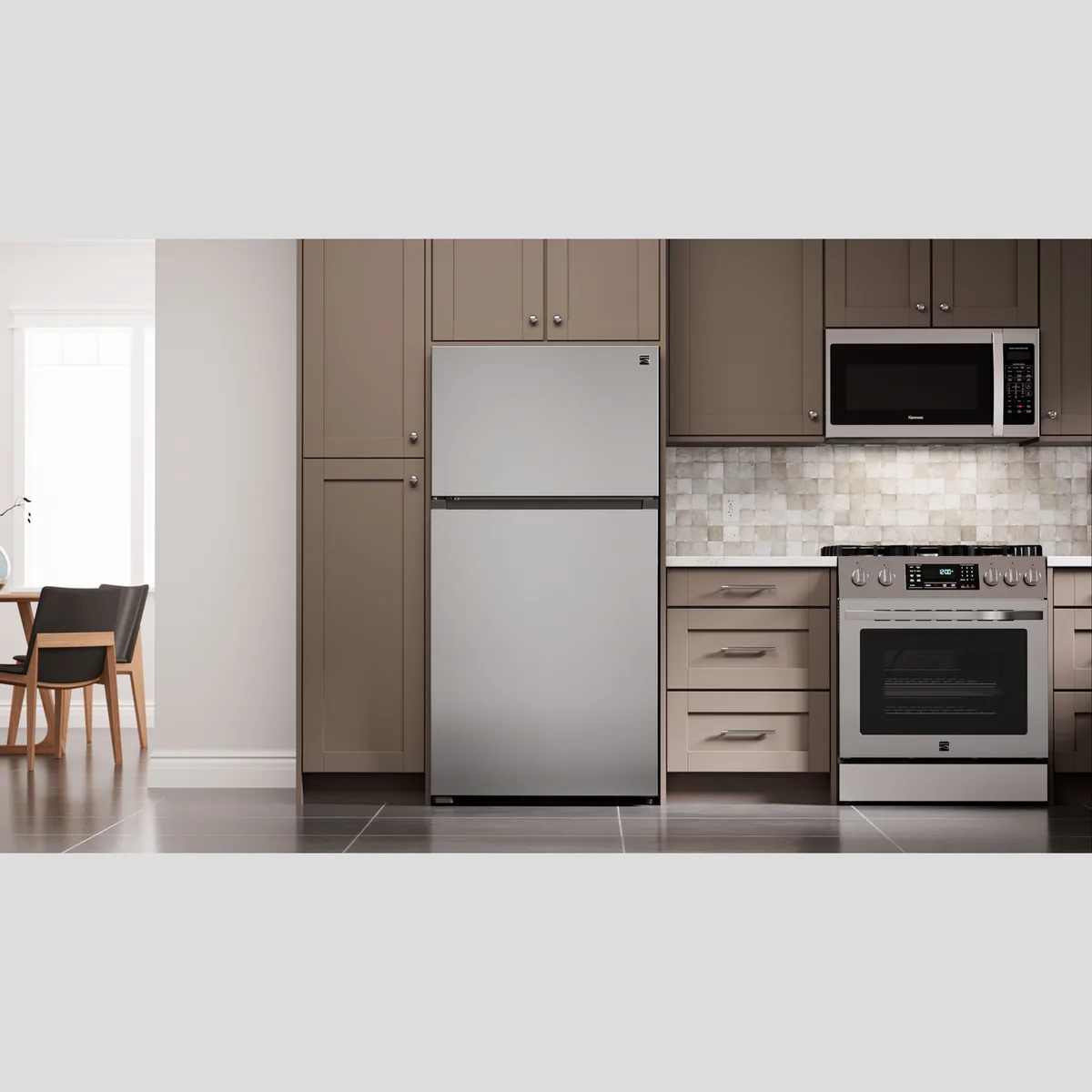 Kenmore 20.5 cuft. Top Mount Refrigerator - Stainless Steel, view 5