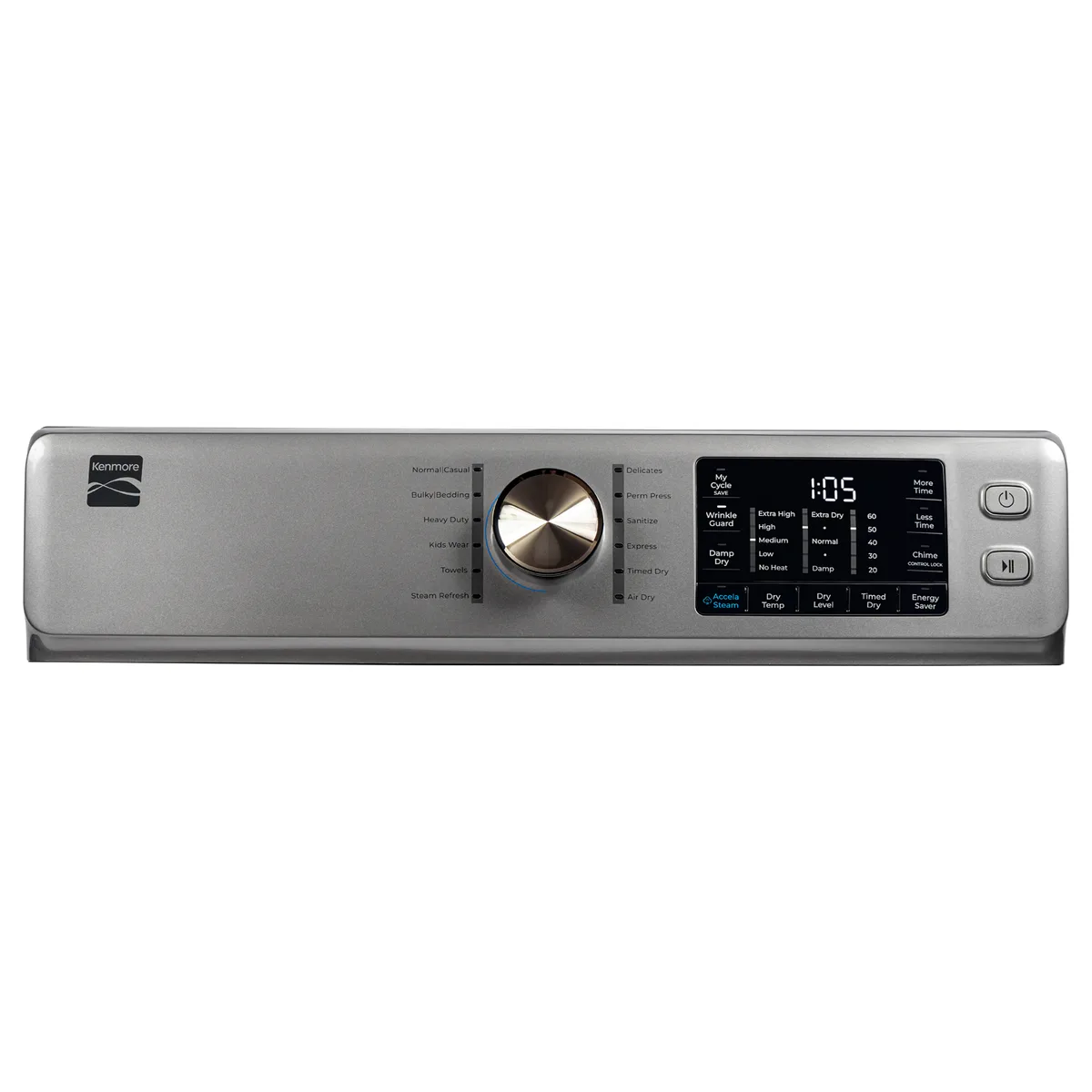 Kenmore 8.0 cuft Gas Dryer w/Steam - Stainless Steel view 3