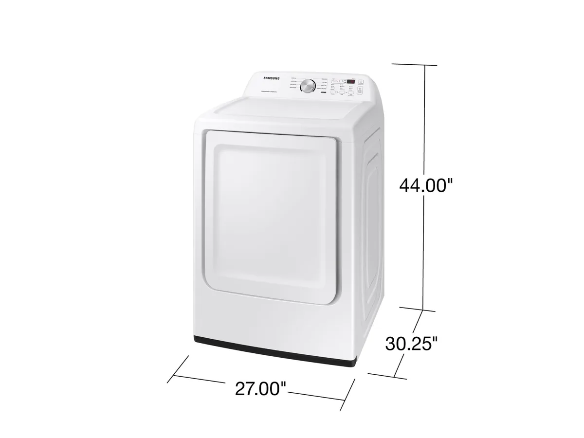 Samsung 7.2 cuft Electric Dryer with Sensor Dry - White view 2