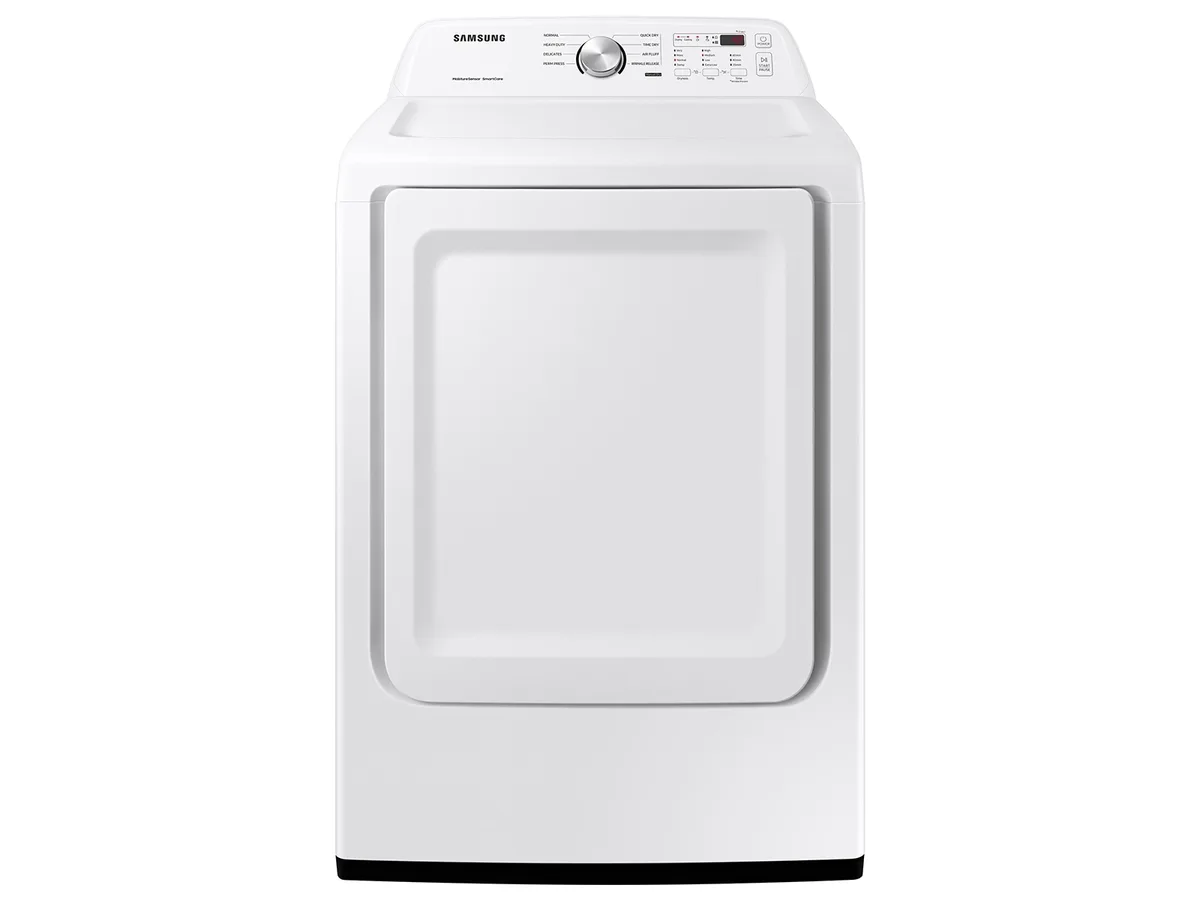 Samsung 7.2 cuft Electric Dryer with Sensor Dry - White view 7
