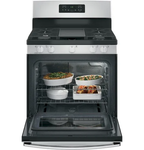 GE 30 in. 5.0 cuft Gas Range in Stainless Steel with Griddle view 5