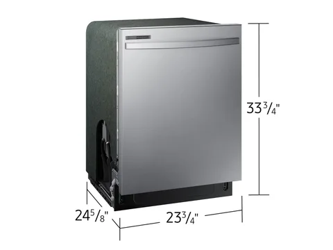 Samsung 24 in. Built-In Tall Tub Dishwasher with Adjustable Rack - Stainless Steel view 2
