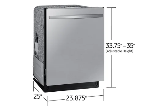 Samsung 24 in. Built-In Tall Tub Smart Dishwasher with StormWash - Stainless Steel view 2