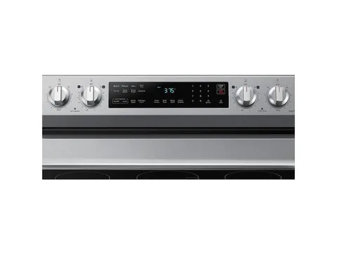 Samsung 6.3 cuft Smart Wi-Fi Enabled Convection Electric Range with No Preheat AirFry - Stainless Steel view 5