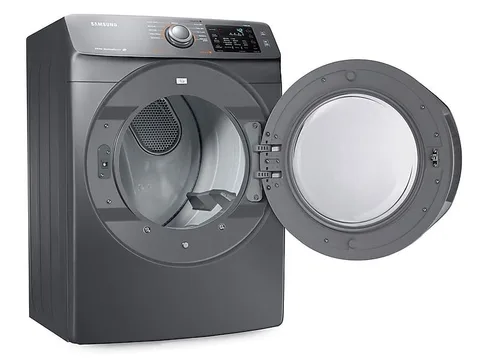 Samsung - 7.5 cuft 11-Cycle Steam Gas Dryer - Platinum view 2