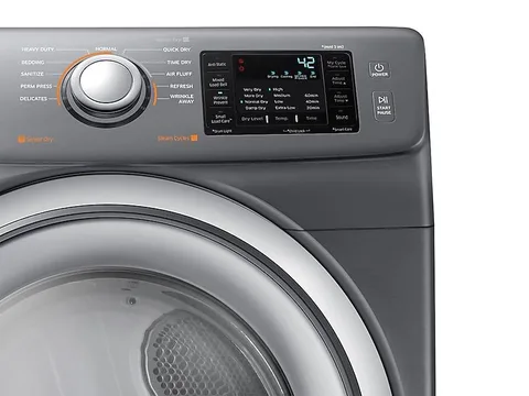 Samsung - 7.5 cuft 11-Cycle Steam Gas Dryer - Platinum view 4