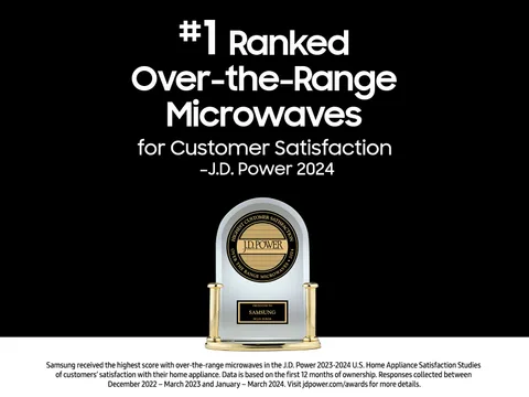 Samsung Bespoke 2.1-cuft Over-the-Range Microwave with Sensor Cooking ( Stainless steel ) view 2