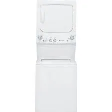 GE Stacked Laundry Center with 3.8 cuft Top load Washer and Electric 5.9 cuft Dryer