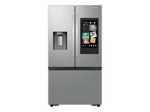 Samsung 25 cuft Mega Capacity Counter Depth 3-Door French Door Refrigerator with Family Hub - Stainless Steel
