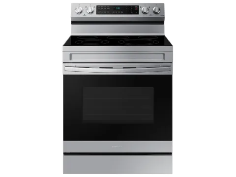 Samsung 6.3 cuft Smart Wi-Fi Enabled Convection Electric Range with No Preheat AirFry - Stainless Steel
