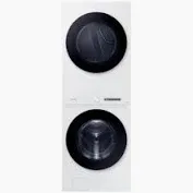 Samsung Bespoke AI Laundry Hub Stacked Laundry Center with 4.6-cu ft Front load Washer and Electric 7.6-cu ft Dryer