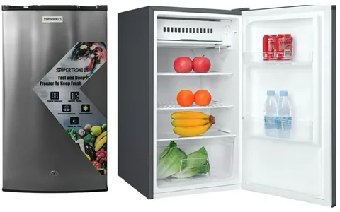 Supertronics 3.2 cuft Compact Silver Steel Refrigerator