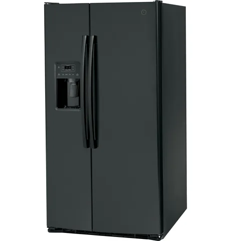GE 25.3 cu. ft. Side-by-Side Refrigerator - Black view 5