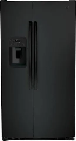 GE 25.3 cu. ft. Side-by-Side Refrigerator - Black view 24