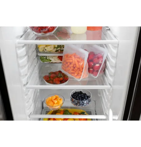 GE 25.3 cu. ft. Side-by-Side Refrigerator - Black view 11