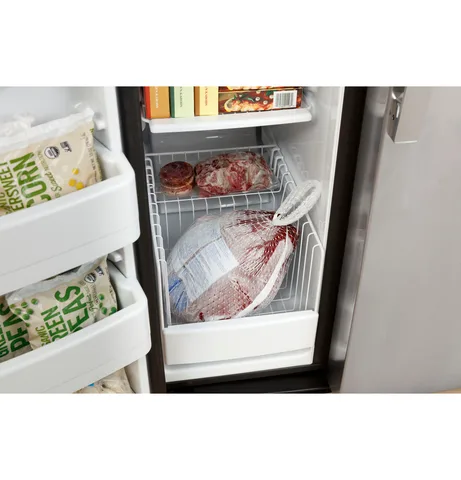 GE 25.3 cu. ft. Side-by-Side Refrigerator - Black view 17